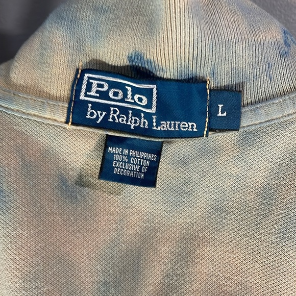 Ralph Lauren men Large 100% cotton artisan dyed.  One of a kind! Polo - Picture 9 of 17